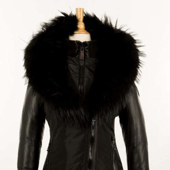 Rudsak black fur jacket Outlet